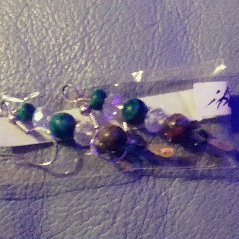 *MALACHITE SILVER RING. SIZE 5 - Picture 2 of 6